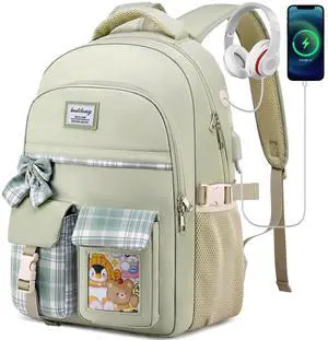 kadilong School Backpack for Girls,Kids Bookbag for Middle High School,Laptop Backpack Women Mochila para Niñas