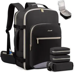 LOVEVOOK Travel Backpack for Women with Waist Strap,40L Cute Carry on Backpack Travels Essentials Personal Item Backpack for Traveling on Airplane,Large Carry on Luggage Travel Bag Flight Approved