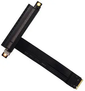 HLT M.2 NGFF NVMe Key M to PCIe 3.0 X16 Extension Cable (180° PCI-E Slot)