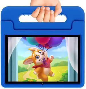CFVOCUY 2025 Kids Tablet, 10.1" Kid Tablet with Case, Quad-Core, 32GB Storage (1TB Expand), Pre-Installed Educational Apps and Parental Control, WiFi, for Ages 4-12, Eye Protection Mode