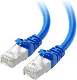 Cable Matters 10Gbps Snagless Long Shielded Cat 6A Ethernet Cable - 125ft, Cat 6A Cable, Cat6A Cord, Ethernet Cord, Blue