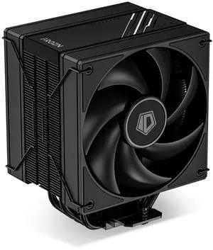 ID-COOLING FROZN A410 DK CPU Cooler, All-Black Layout Single Tower with 2x120mm FDB Fans in a Push-Pull Configuration, Noninterference with RAM, Compatible with Intel and AMD Latest Sockets