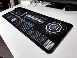 Music Theory Cheat Sheet Mousepad  35×25cm (13.8"x9.8") & 80×30cm (31.5"x11.8")  Chord Formulas, Circle of Fifths, Modes & Clefs  Music Learning Desk Mat  LED Version Available