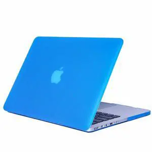Se7enline Compatible with MacBook Pro 15 inch Case Model A1398 2015/2014/2013/2012 Laptop Hard Shell Protective Case&Sleeve Bag&Keyboard Cover Skin&Screen Protector&Dust Plug,Aqua Blue