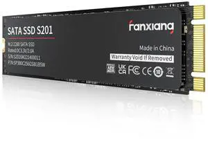 S201 1TB SSD, M.2 2280 SATA III 6Gb/s Internal Solid State Drive, SLC Cache for Speed Boost, Read Speed up to 550MB/sec, Compatible with Laptop and PC Desktops(Black)