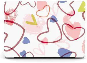 Berkin Arts for MacBook Pro 16 Inch Cover A3403 A3186 A2991 A2780 A2485 (2024-2021) with M4/M3/M2/M1 Pro/Max Chip with Keyboard Cover & Screen Protector Naive Art Pop Motifs Hearts Symbol