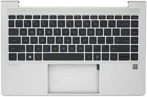 Jxjslp Replacement Upper Case Palmrest for HP Probook 440 G10 Series Laptop with Non-Backlit Keyboard Assembly N42406-001 N42405-001 Silver (Non-Backlit)