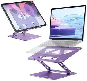 Aoviho Adjustable Tablet Stand Bundle with Laptop Stand for Desk
