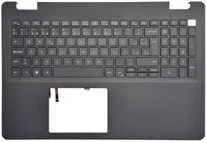 Wzqrps New Replacement for Dell Inspiron 15 3500 3501 3505 Laptop Upper Case Palmrest Backlit Keyboard Assembly Part 033HPP 33HPP AP2X2000101 0JHW9R JHW9R Black