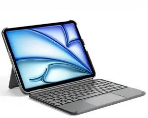 Inateck for iPad 11th/10th Gen Case with Keyboard,for iPad 10th(10.9")/11th Gen(2025 A16),Air 11" M3/M2,Air 6/5/4th,Pro 11 4/3/2/1th,Ultralight Detachable Keyboard with Touchpad, AceTouch Gray
