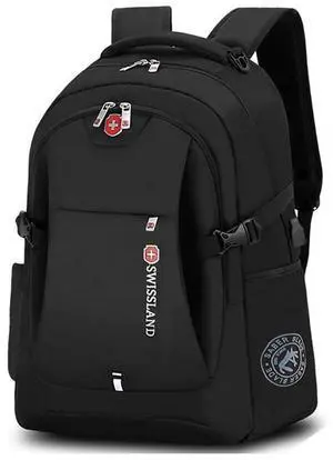 Nooya FF Travel Laptop Backpack,Swiss Tech Laptop Backpack, 15.6 Inch, Large Capacity, Multiple Compartments, Black (A471)