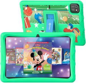 Contixo 10" Kids Tablet - K103 Android Learning Tablet with Exclusive 80 Disney Storybooks (Value $350), 32GB Storage, WiFi, Parental Controls & Kid-Proof Case - Green (Boy & Girls)