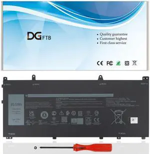 DGFTB VG661 Laptop Battery Replacement for Dell for Alienware X14 R1 X14 R2 Series 0GD3C9 GD3C9 0V4N84 V4N84 Notebook (11.4V 80.5Wh/6709mAh/6-Cell)