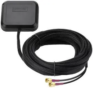 SUPERBAT 4G LTE SMA Male MIMO Antenna Adhesive Magnet Mount with 10ft Extension Cables for Verizon AT&T T-Mobile Sprint 4G LTE Router Cellular IoT Gateway Mobile Broadband Modem Hotspot