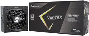 Seasonic Vertex PX-1200-1200W - 80+ Platinum - ATX 3.0 & PCIe 5.0 Ready - Full-Modular - ATX Form Factor - Low Noise - 12 Year Warranty - Nvidia RTX 30/40 Super & AMD GPU Compatible
