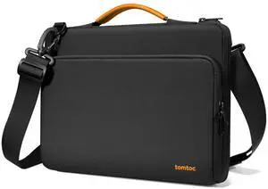 tomtoc 360 Protective Laptop Shoulder Bag for 14-inch MacBook Pro M4/M3/M2/M1 Pro/Max A3112/A3401/A3185 2024-2021, Water-Resistant Carrying Case for 13.5-14.4 Inch Microsoft Surface Laptop 6/5