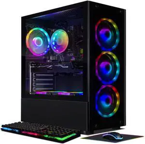 STGAubron Gaming PC Desktop, GeForce RTX 2060 Super 8G GDDR6, Intel Core i7-6700 up to 4.0G, 32G DDR4, 1T SSD, 600M WiFi, BT 5.0, RGB Fan x 6, Windows 10 Home