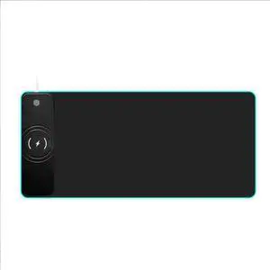 MINLIU Wireless Charging RGB Mouse Pad 15W, Extra Large Gaming Mouse Pad 800x300x4MM, 10 Lighting Modes LED Mouse Pad, Non-Slip Rubber Base Computer Keyboard Mouse Pad, Office, Gaming, Home, Desktop