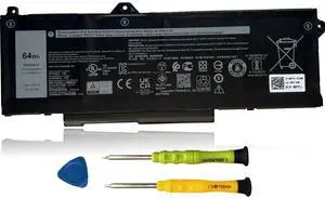 AOMKA GRT01 64Wh Laptop Battery Replacement for Dell Latitude 5421 5431 5521 5531 Precision 3470 3561 3571 3581 3591 Mobile Workstation Alienware M17 R5 AMD Gaming 05RGW 0GRT01 0R05P0 00P3TJ 0VXD57