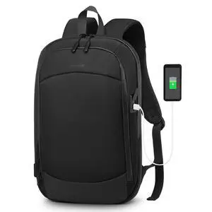 SUIKIHUM Slim Laptop Backpack for Men Women, 15.6" Expandable Business Travel Bag with Shock-Absorbing Laptop Protection & Water-Resistant Zippers, Black SUIKIHUM Slim Laptop Backpack for Men Women, 15.6" Expandable Business Travel Bag with Shock-Absorbing Laptop Protection & Water-Resistant Zippers, Black