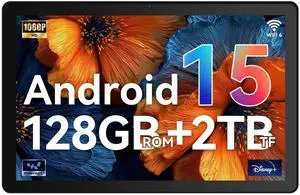 Tablet, 10 inch tablet Android 15 with Octa-core Processor, 30GB+128GB+1TB Expand, 6200mAh, 15W Fast Charge, 1280x800 HD IPS Screen, WiFi 6, BT 5.4, Dual Camera, Widevine L1 support, GMS Certified Tablet, 10 inch tablet Android 15 with Octa-core Processor, 30GB+128GB+1TB Expand, 6200mAh, 15W Fast Charge, 1280x800 HD IPS Screen, WiFi 6, BT 5.4, Dual Camera, Widevine L1 support, GMS Certified
