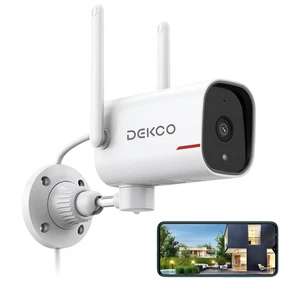 DEKCO 2K Outdoor Security Cameras, Wired WiFi DEKCO 2K Outdoor Security Cameras, Wired WiFi