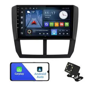 Android 10 Double Din Car Stereo for Subaru Forester 2008-2012 Impreza 2008-2011 with 9 Inch Touchscreen Radio Built-in Wireless Carplay/Android Auto/GPS/Bluetooth/FM/AUX-in/Steering Wheel Cont Android 10 Double Din Car Stereo for Subaru Forester 2008-2012 Impreza 2008-2011 with 9 Inch Touchscreen Radio Built-in Wireless Carplay/Android Auto/GPS/Bluetooth/FM/AUX-in/Steering Wheel Cont