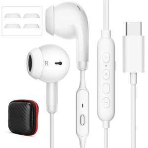 Jelanry USB C Headphones with Microphone Wired Earbuds Volume/Mute Function Jelanry USB C Headphones with Microphone Wired Earbuds Volume/Mute Function