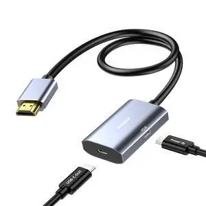 Maqze 8K@30Hz HDMI 2.1 to USB-C Adapter, 4K@144Hz, 0.5m Graphene Cable with PD 65W Charging,HDMI Male to Type-C Female for USBC Monitor, Laptop, PS5, Xbox Maqze 8K@30Hz HDMI 2.1 to USB-C Adapter, 4K@144Hz, 0.5m Graphene Cable with PD 65W Charging,HDMI Male to Type-C Female for USBC Monitor, Laptop, PS5, Xbox