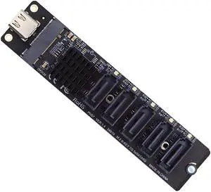 10Gbps USB-C Type-C to NGFF Key B+M SATA 6Gbps SSD 5 Ports Adapter Converter PM Port Multiplier Selector JMB575 JMS580 10Gbps USB-C Type-C to NGFF Key B+M SATA 6Gbps SSD 5 Ports Adapter Converter PM Port Multiplier Selector JMB575 JMS580