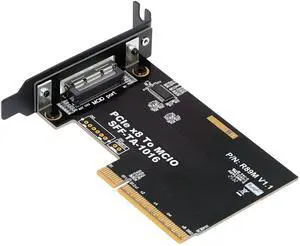 CY Card External MCIO 8i Mini Cool Edge IO SFF-TA-1016 to PCIE5.0 PCI-Express 8X VROC Adapter for Mainboard SSD Graphics Card CY Card External MCIO 8i Mini Cool Edge IO SFF-TA-1016 to PCIE5.0 PCI-Express 8X VROC Adapter for Mainboard SSD Graphics Card