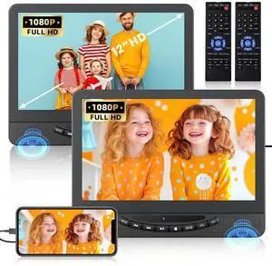 Dual Portable DVD Player for Car (Inches, 12) Dual Portable DVD Player for Car (Inches, 12)