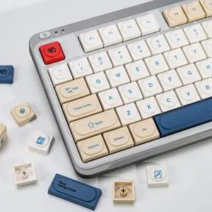 YMKPVR KBDiy Soy Milk Doys Low Profile Keycaps Set,137 Keys Dye-Sublimation PBT Retro Keycaps for Cherry Gateron MX Switches & Magnetic Switches Mechanical Keyboards YMKPVR KBDiy Soy Milk Doys Low Profile Keycaps Set,137 Keys Dye-Sublimation PBT Retro Keycaps for Cherry Gateron MX Switches & Magnetic Switches Mechanical Keyboards