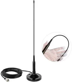 Mobile Radio Antenna Dual Band VHF/UHF 136-174MHz/400-470MHz and PL259 Male Connector Magnetic Mount Base for Vehicle Ham Radio Car Truck Amateur Radio NL-R2 Mobile Radio Antenna Dual Band VHF/UHF 136-174MHz/400-470MHz and PL259 Male Connector Magnetic Mount Base for Vehicle Ham Radio Car Truck Amateur Radio NL-R2