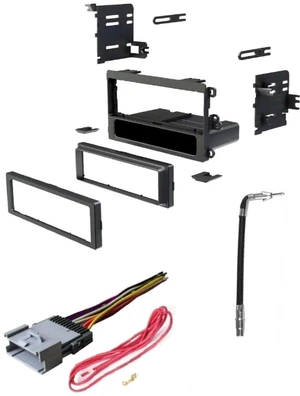 Single Din Car Stereo Radio Install Dash Kit, Wire Harness, and Antenna Adapter Made for Some GM Chevrolet: 2003-2006 Silverado, Tahoe, Suburban etc. - No Premium Bose Single Din Car Stereo Radio Install Dash Kit, Wire Harness, and Antenna Adapter Made for Some GM Chevrolet: 2003-2006 Silverado, Tahoe, Suburban etc. - No Premium Bose