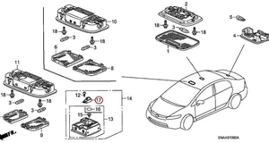 Genuine Honda 39182-SMA-003 Microphone Assembly Genuine Honda 39182-SMA-003 Microphone Assembly