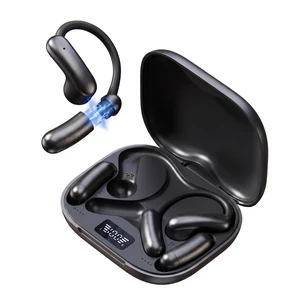 xzqioue Open Ear Headphones with Replaceable Magnetic Battery, Wireless 6.0 Air Conduction Earbuds with LED Power Display, Directional Sound, Deep Bass Sports Bluetooth Earphones xzqioue Open Ear Headphones with Replaceable Magnetic Battery, Wireless 6.0 Air Conduction Earbuds with LED Power Display, Directional Sound, Deep Bass Sports Bluetooth Earphones