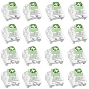 Aulouptron 120 PCS Kailh Box Jade Switches for Mechanical Gaming Keyboard,3-Pin 50gf Crisp Clicky/Pre Lubed/Unique Box Structure/Dust&Waterproof Switches Aulouptron 120 PCS Kailh Box Jade Switches for Mechanical Gaming Keyboard,3-Pin 50gf Crisp Clicky/Pre Lubed/Unique Box Structure/Dust&Waterproof Switches