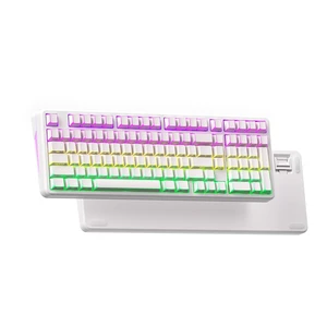 XVX M98 8000mAh Wireless Creamy Keyboard with Number Pad, Stripes RGB XVX M98 8000mAh Wireless Creamy Keyboard with Number Pad, Stripes RGB