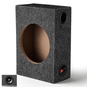 VALICLUD 8 Inch Sealed Subwoofer Enclosure Box, Carpeted Car Audio Speaker Cabinet for DIY Bass Upgrade, Single Cab Truck and Compact Vehicle Use VALICLUD 8 Inch Sealed Subwoofer Enclosure Box, Carpeted Car Audio Speaker Cabinet for DIY Bass Upgrade, Single Cab Truck and Compact Vehicle Use