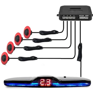 Car Parktronic Parking Built-in Plane Sensors Rear Reversing Backup System with 4 Sensors LED Light Distance Display Warning Buzzer Distance Detection Car Parktronic Parking Built-in Plane Sensors Rear Reversing Backup System with 4 Sensors LED Light Distance Display Warning Buzzer Distance Detection
