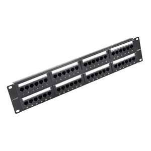VIVOCH 2U 48 Ports Cat5E Unshielded Wallmount or Rackmount Patch Panel UTP Ethernet Patch Panel with Cat5E Adapter Patch Panel VIVOCH 2U 48 Ports Cat5E Unshielded Wallmount or Rackmount Patch Panel UTP Ethernet Patch Panel with Cat5E Adapter Patch Panel