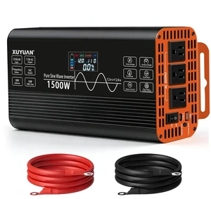 XUYUAN 1500W Pure Sine Wave Inverter 12V/24V for RV Camping Truck Emergency XUYUAN 1500W Pure Sine Wave Inverter 12V/24V for RV Camping Truck Emergency