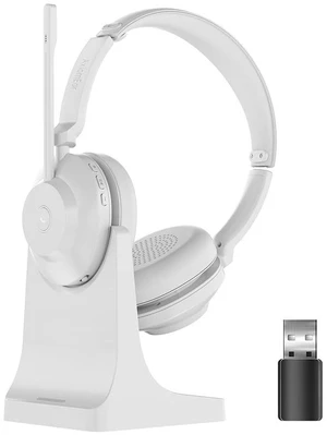 AxiomEar Bluetooth Wireless Headset with Mic for Work, Advanced Noise Reduction Microphone, Clear Calls - Comfortable On-Ear Headphones, Bluetooth 5.3, Applicable to Laptop, PC, Zoom, Office(Wh AxiomEar Bluetooth Wireless Headset with Mic for Work, Advanced Noise Reduction Microphone, Clear Calls - Comfortable On-Ear Headphones, Bluetooth 5.3, Applicable to Laptop, PC, Zoom, Office(Wh