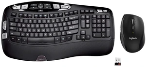 Logitech Comfort Wireless Keyboard and Mouse Combo - K350 Wave Keyboard with M705 Marathon Mouse for Comfortable Typing & Precision Control, 2.4GHz USB Receiver Logitech Comfort Wireless Keyboard and Mouse Combo - K350 Wave Keyboard with M705 Marathon Mouse for Comfortable Typing & Precision Control, 2.4GHz USB Receiver