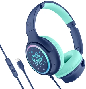 MEE audio KidJamz KJ65U Over-Ear USB-C Kids Headphones with Mic (Blue) MEE audio KidJamz KJ65U Over-Ear USB-C Kids Headphones with Mic (Blue)