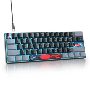 iRoboosta Portable 60% Mechanical Gaming Keyboard Black/Grey, RGB Backlit Wired Key Board with Blue Switch, Compact 61 Keys Mini Office Keyboards with for Windows Laptop PC (61 Dark/Blue Switch) iRoboosta Portable 60% Mechanical Gaming Keyboard Black/Grey, RGB Backlit Wired Key Board with Blue Switch, Compact 61 Keys Mini Office Keyboards with for Windows Laptop PC (61 Dark/Blue Switch)