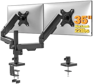 TVON Dual Monitor Stand & Monitor Arm Desk Mount up to 35 Inches TVON Dual Monitor Stand & Monitor Arm Desk Mount up to 35 Inches