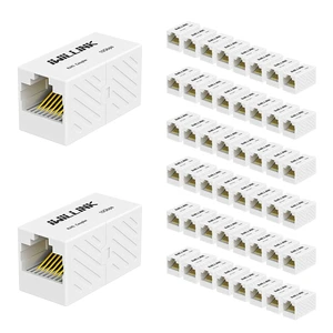 iwillink RJ45 Coupler Ethernet Connector, Female to Female, 50 Pack, White iwillink RJ45 Coupler Ethernet Connector, Female to Female, 50 Pack, White