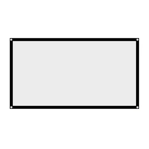 16 : 9 Projection Screen, Foldable Portable Projector Movies Screens for Home Theater Outdoor Indoor White Projector Curtain Projection Screen Designed with Black Edging and Hanging Holes(60 inches) 16 : 9 Projection Screen, Foldable Portable Projector Movies Screens for Home Theater Outdoor Indoor White Projector Curtain Projection Screen Designed with Black Edging and Hanging Holes(60 inches)